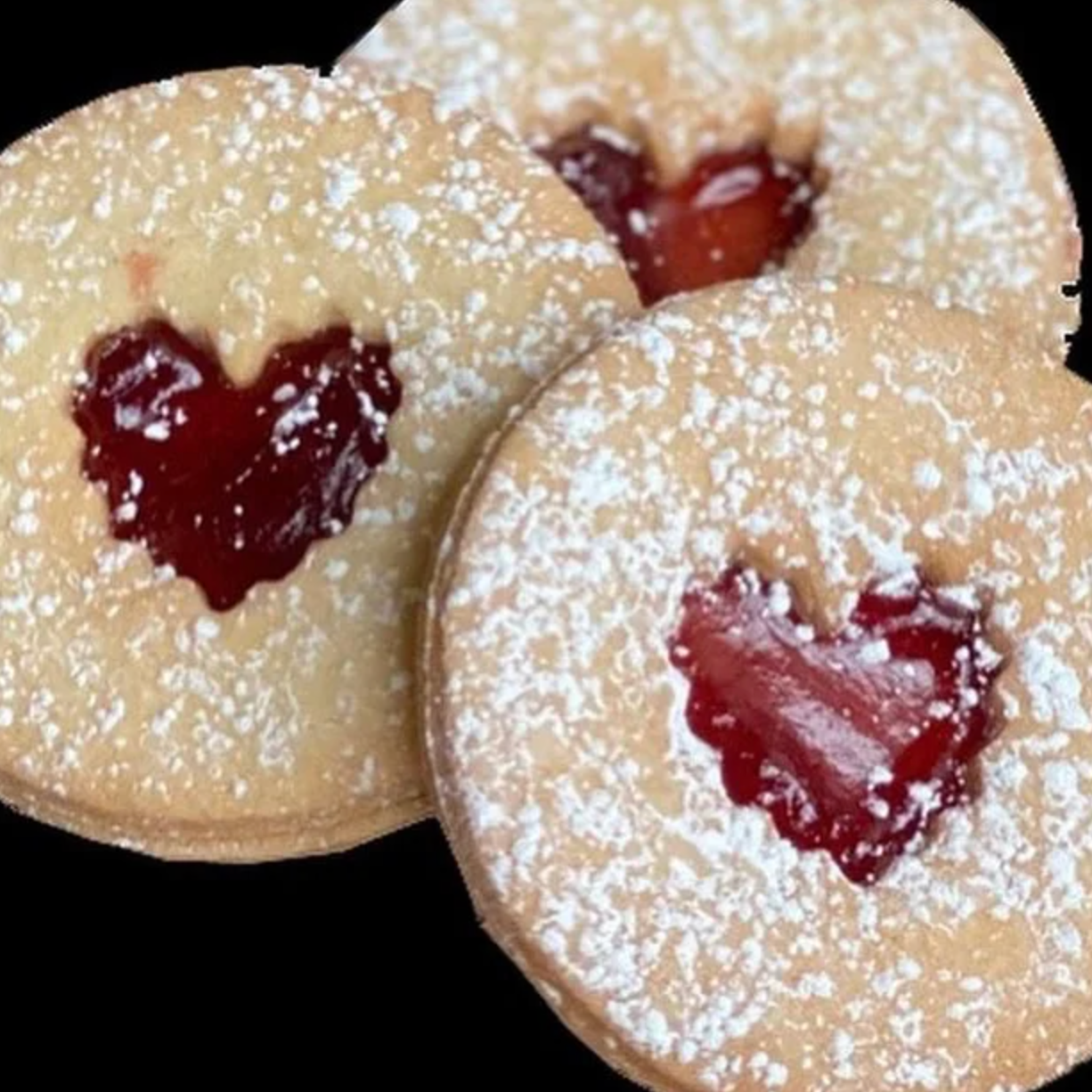 Raspberry Jam Linzer Cookie (Box of 3)